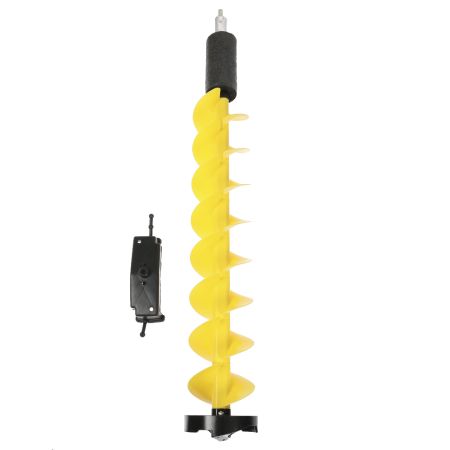 Шнек пластиковый для ледобура, голова метал  Ф130 мм, глубина 105 см.